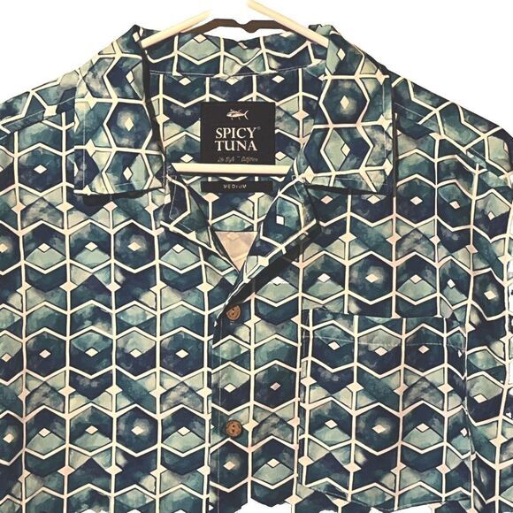 Other - Spicy Tuna Men's Med Short Sleeve Button Up In‎ A Great Color And Design!!